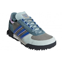 Кроссовки Adidas Marathon серо-черные с синим